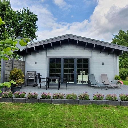 Idyllisches-Blockbohlenhaus-Mit-Eigenem-Garten-Und-Sauna-Zum-Wohlfuehlen Martensrade Exteriör bild