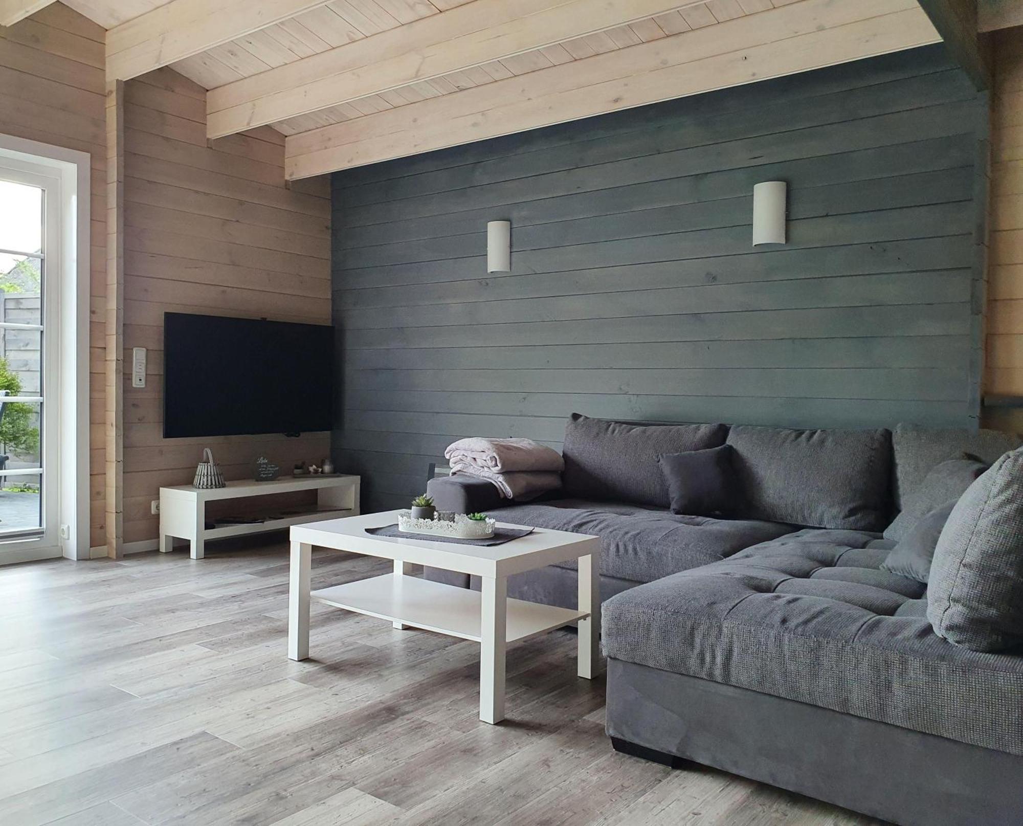 Idyllisches-Blockbohlenhaus-Mit-Eigenem-Garten-Und-Sauna-Zum-Wohlfuehlen Martensrade Exteriör bild